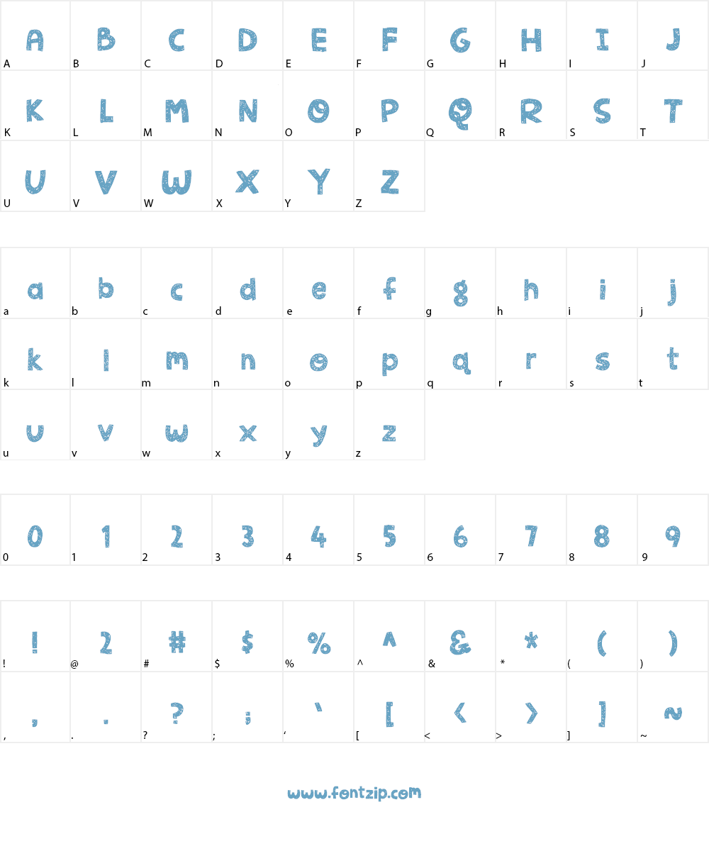 Jellygurp DEMO Font Character